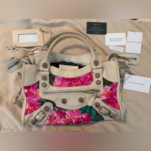 BALENCIAGA Motocross Floral Giant 21 City Bag - Picture 9 of 12